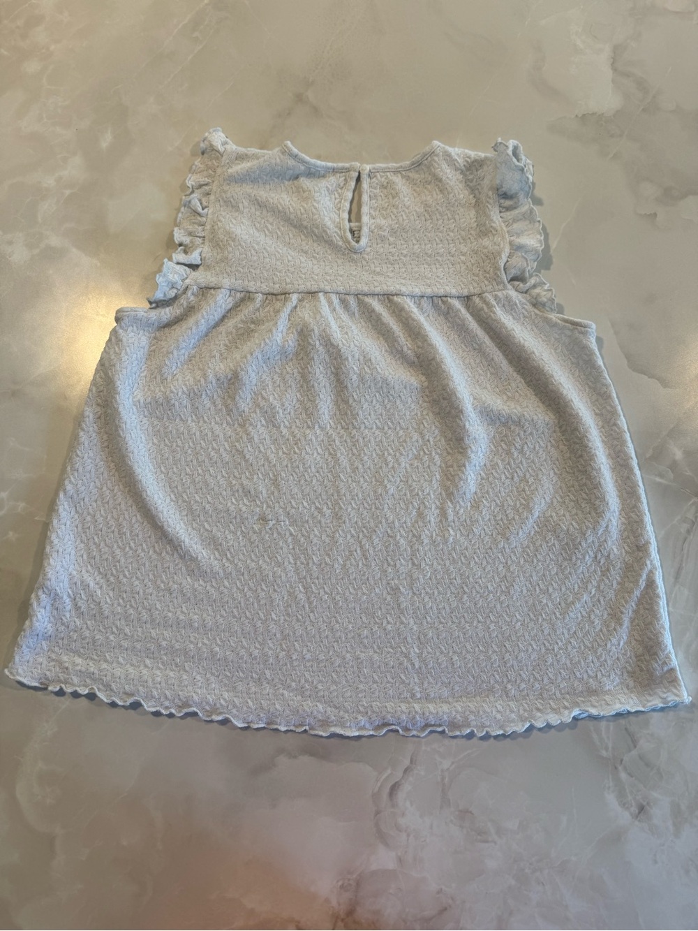 Maurices White Smocked Ruffle Tank Top - Picture 4 of 4